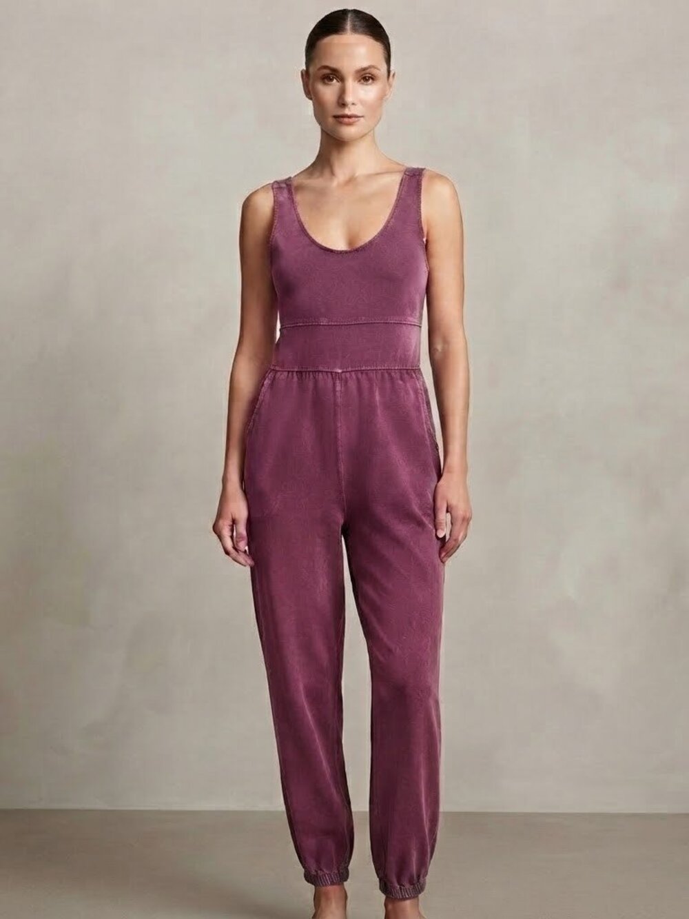 Sundry Washed Tank Jumpsuit NWT